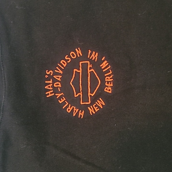 Vintage Y2K Harley Davidson Embroidered Logo Top/Graphic Print V Neck T-shirt SS - Picture 7 of 7